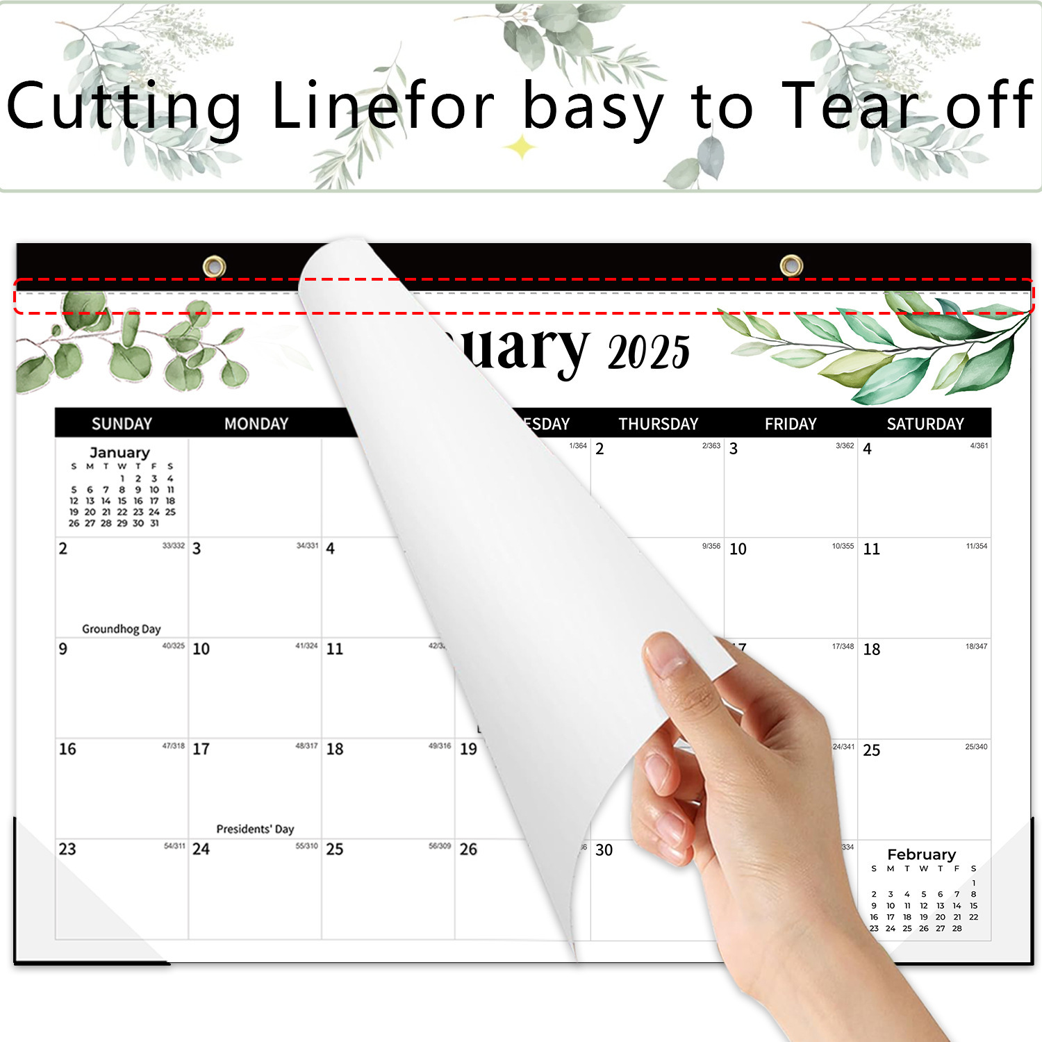 Customized Amazon 2026 English Calendar Creative Desktop Calendar 365-Day Schedule Planner Personalized Calendar