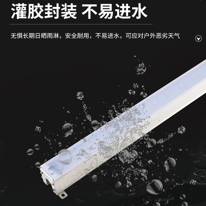 Led Line Light Guardrail Tube Wall Washer Light Exterior Wall Spotlight Outdoor Engineering Lighting Building Lighting Waterproof Line Light