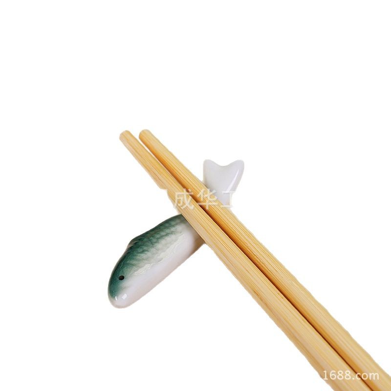 Wholesale Ceramic Solid Chopstick Holder Exported to Japan Original Single Chopstick Holder Zakk Marine Series K-009