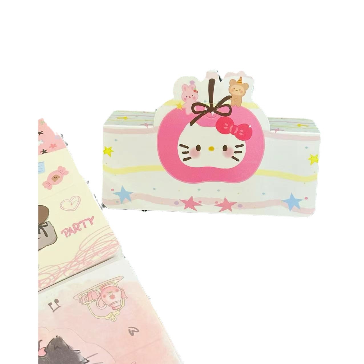 10x 8 card cute cartoon small card flat pocket ns wind small card with packing cardboard opp bag
