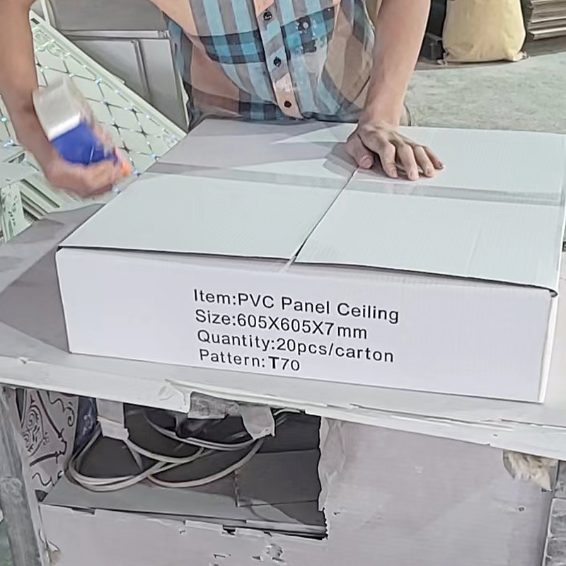 Pvc Square Ceiling Tiles, Plastic Steel Ceiling Decoration Materials, Imitation Gypsum Board, Home Decoration Integrated Panels