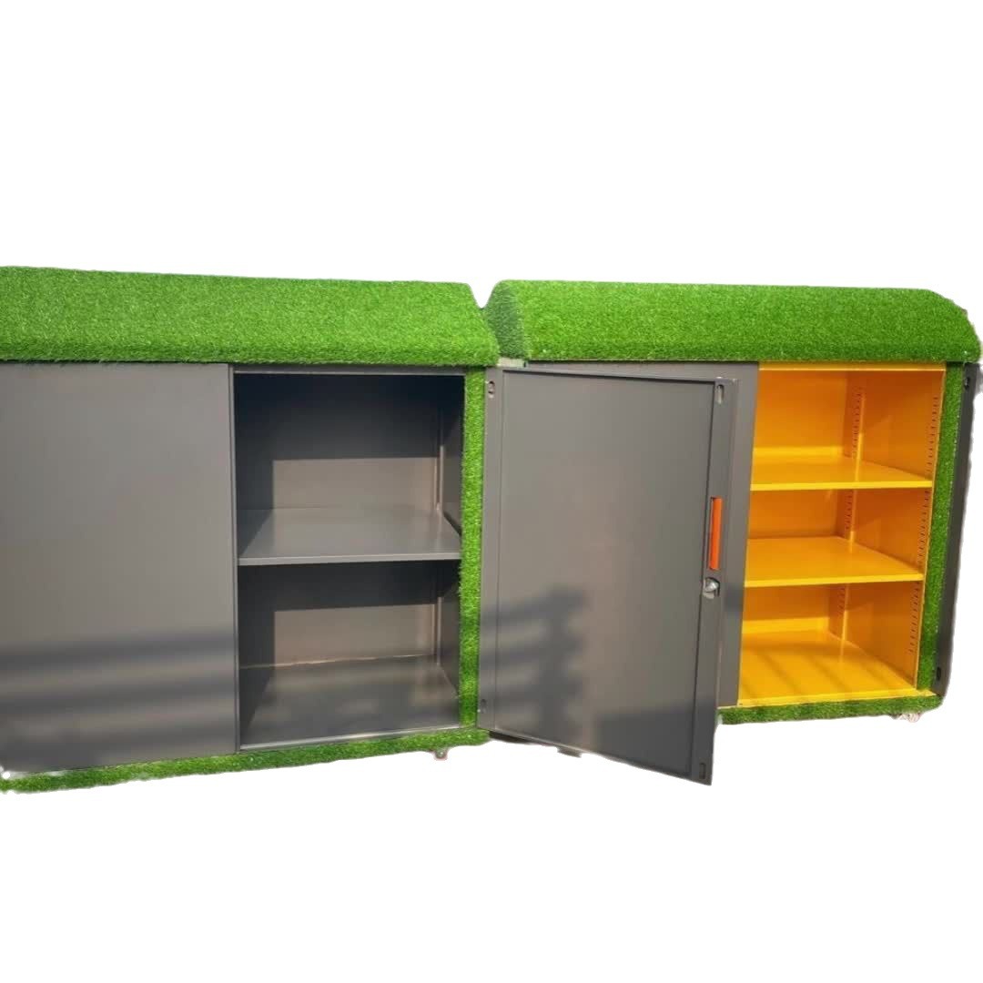 Kindergarten Outdoor Graffiti Cabinet Toy Storage Cabinet Outdoor Toy Storage Graffiti Rust-proof Rainproof Dome Graffiti Cabinet