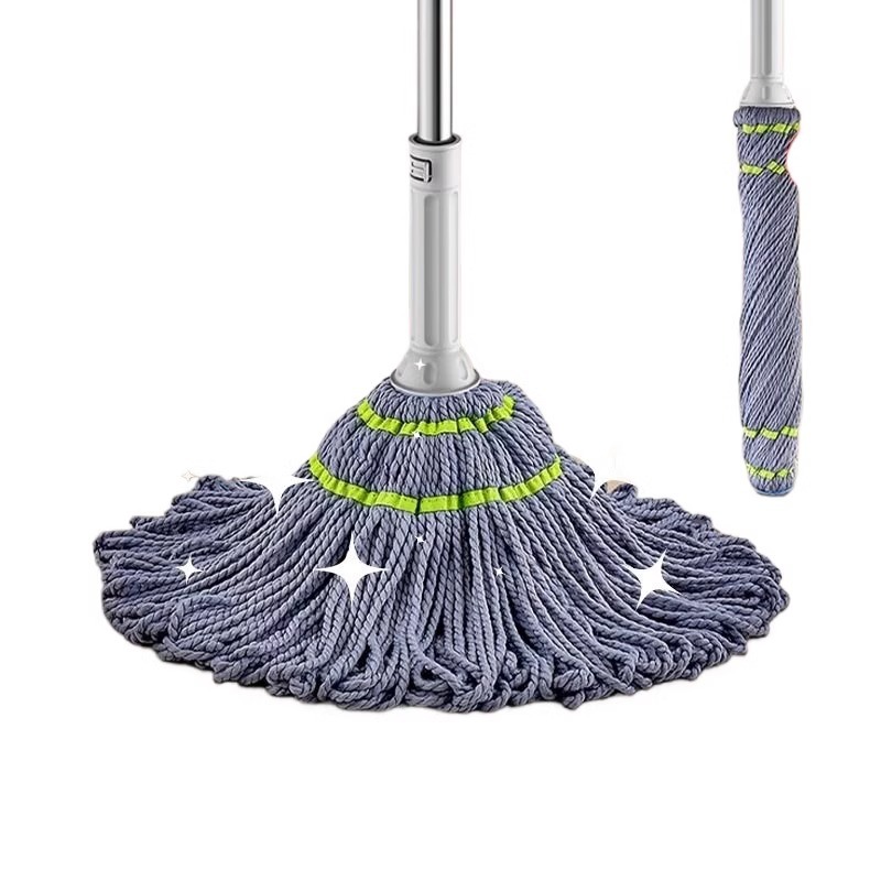 Hand-free Self-wringing Water New Style Rotary Mop Household Wash-free and Clean Large Mop Absorbent Dry and Wet Dual-purpose Mop