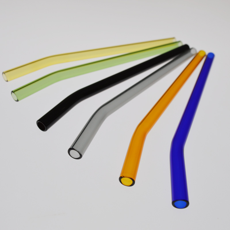 Стеклянная соломинка для сока молока из высокобorosilicate стекла, не прилипает к губам, универсальная для горячего и холодного, индивидуально упакованная соломинка
