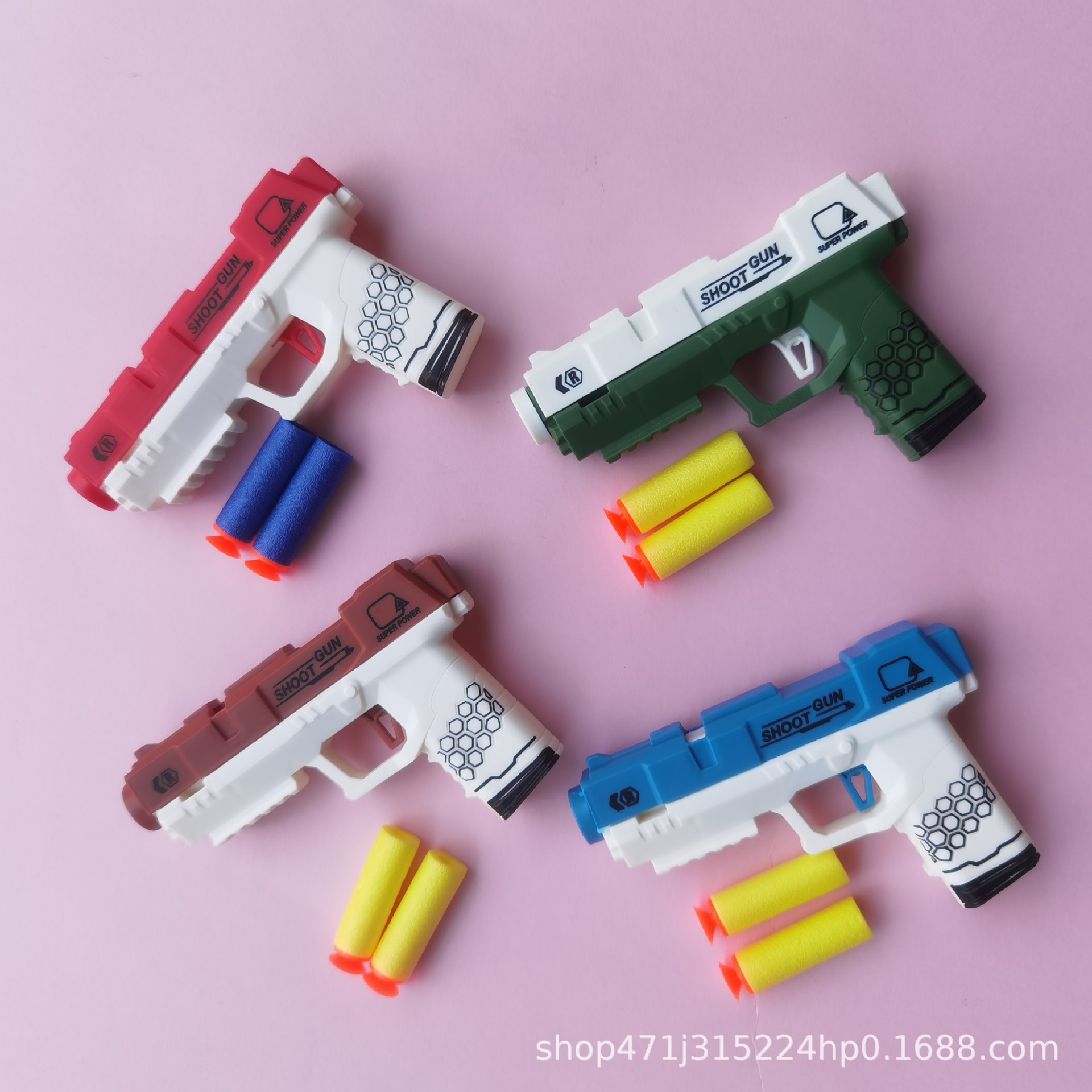 Cross-border Internet red live soft bullet gun toy can launch sponge suction cup soft bomb toy