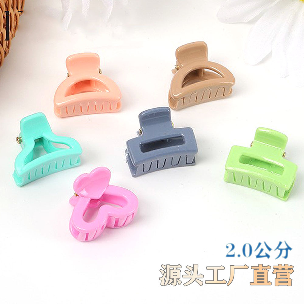 Оптовая продажа пластиковых заколок для волос 2 см для детей, мини-заколки, боковые заколки, акулы