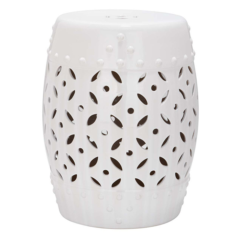 Simple Ceramic Stool Ceramic Drum Stool Porcelain Stool Blue and White American European Style New Chinese Style Round Stool Guzheng Stool Shoe Changing Stool Sitting Stool