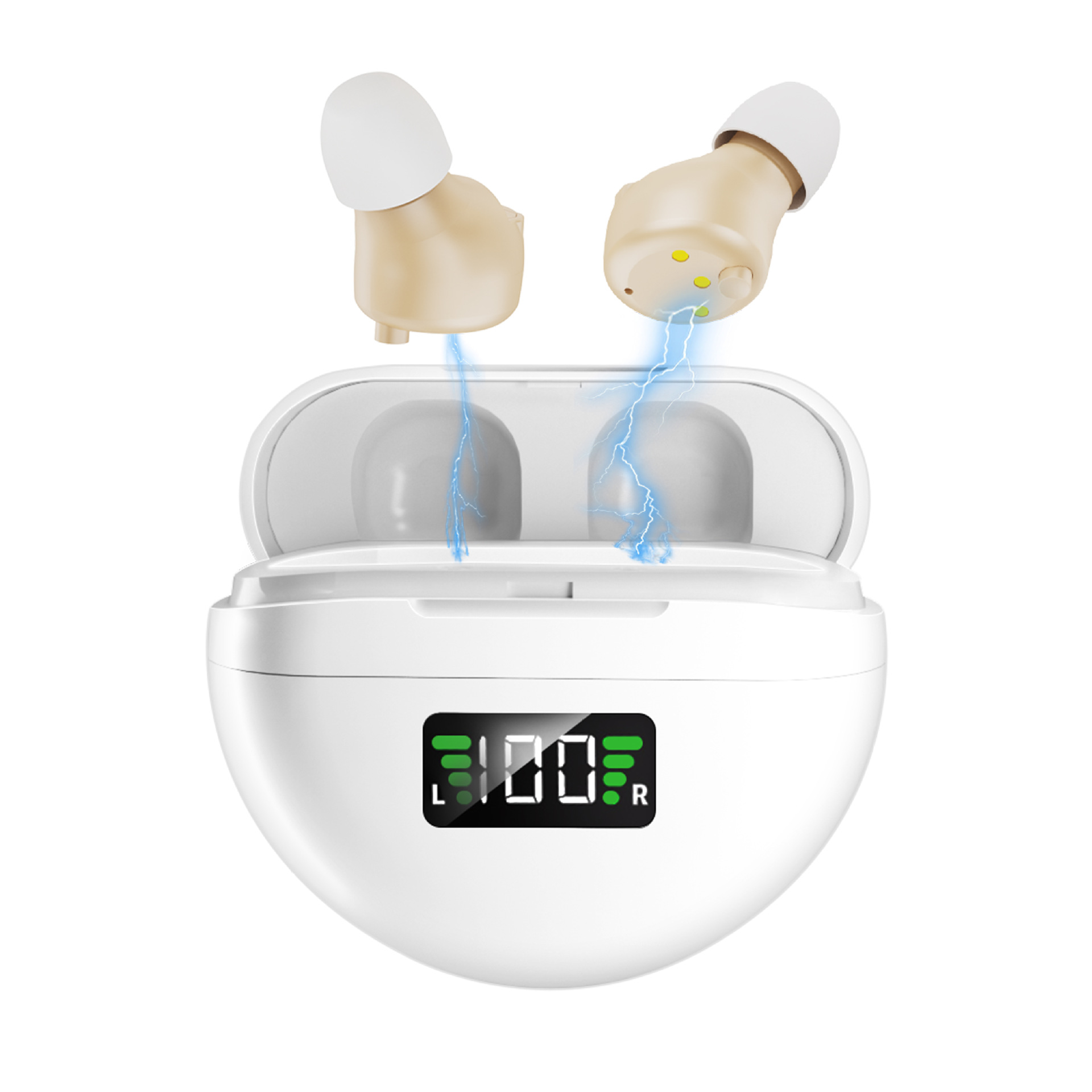 Amazon Cash Binaural TWS Digital Display Charging Bin Digital Noise Reduction Hearing Aid English Version