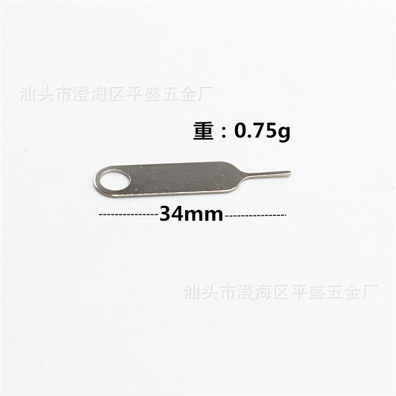 Mobile phone card pin solid for Apple OPPO Android Universal Card pick-up device sim Huawei card pick-up pin stainless steel