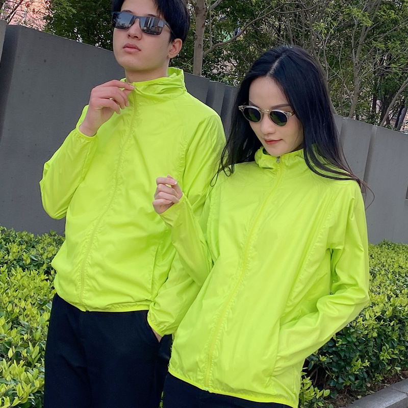 Sunshade Shirt Summer Men's and Women's Skin Clothing Lightweight Sun Protection Clothing Sports Windbreaker Outdoor Sun Protection Clothing Printable logo