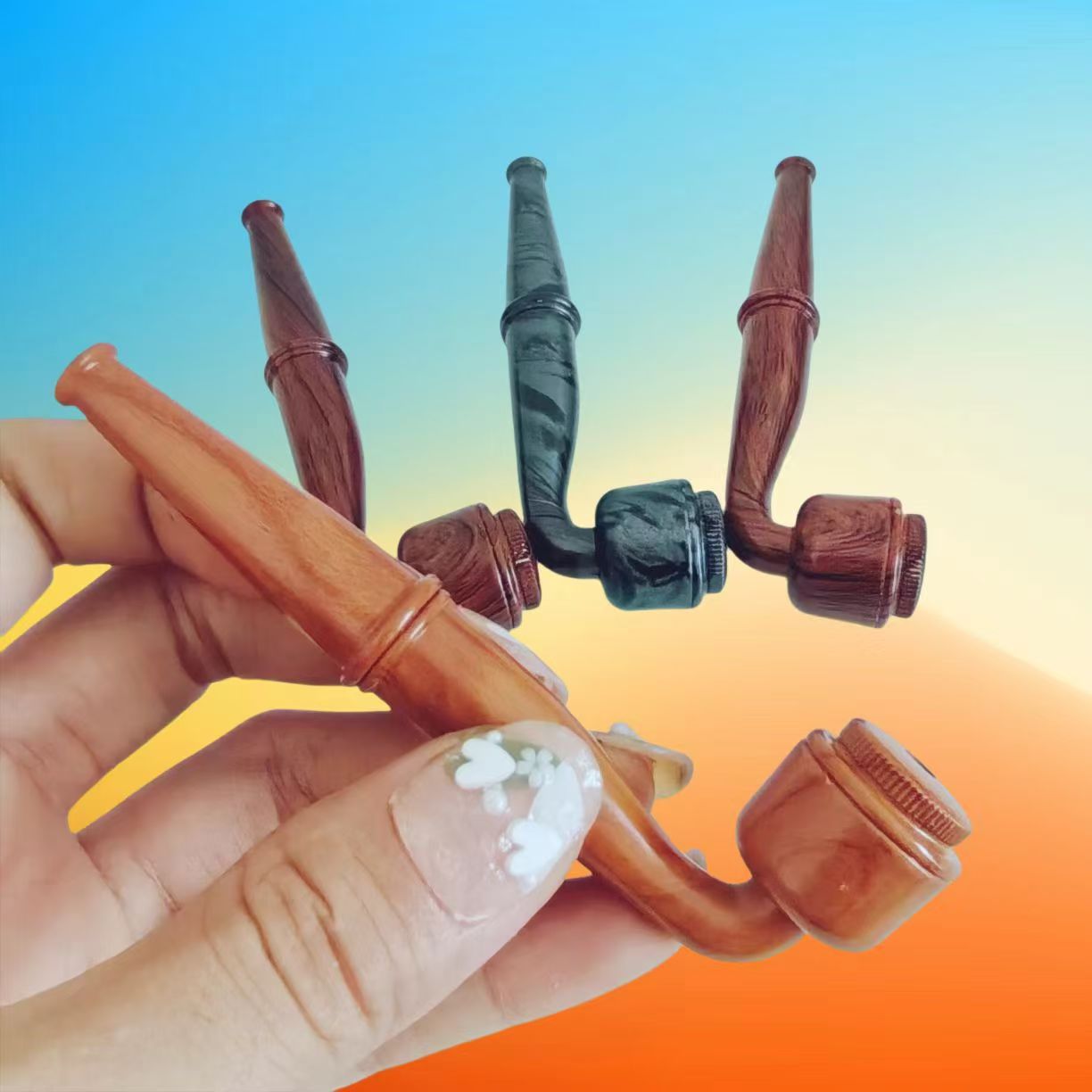 Прямые продажи завода, металлический цинковый сплав, древесный узор, мини ручной продукт, легко чистится и удобно носить