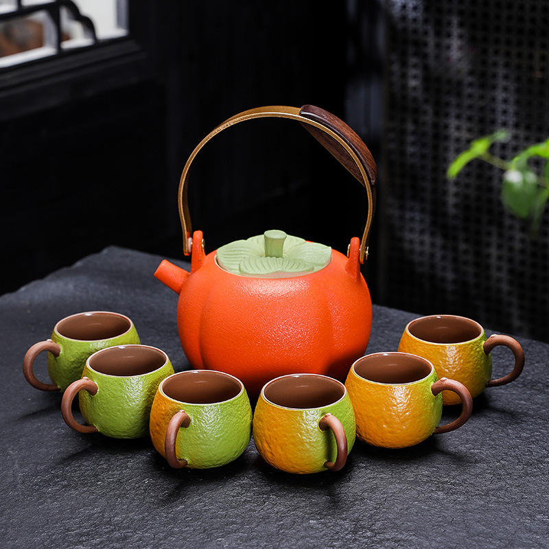 Charcoal Stove Tea Brewing Electric Ceramic Stove Set for Home Indoor Open Flame Outdoor Dry Burning Teapot Dehua Coarse Pottery