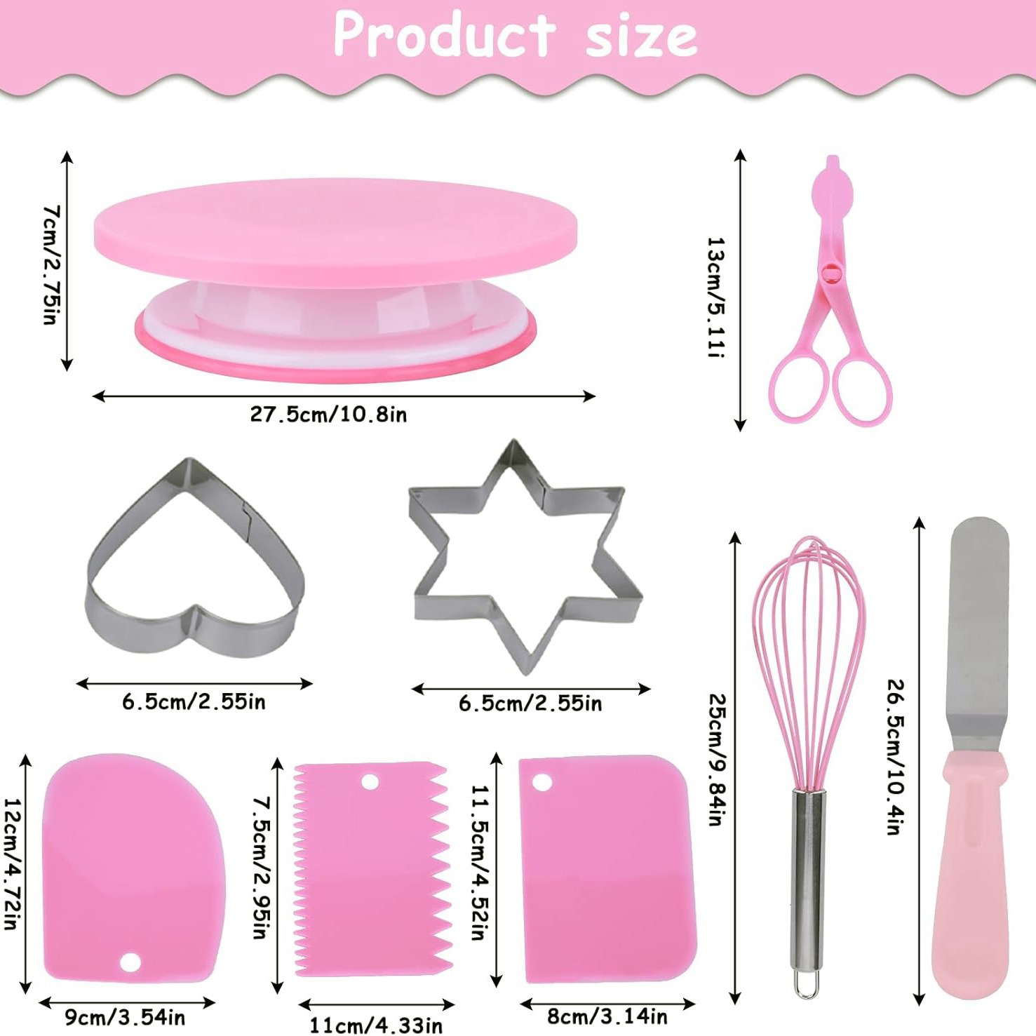 Manufacturer Produces Ready-Made Russian Decorating Nozzle Baking Mold Set Cake Turntable Set DIY Baking Accessories