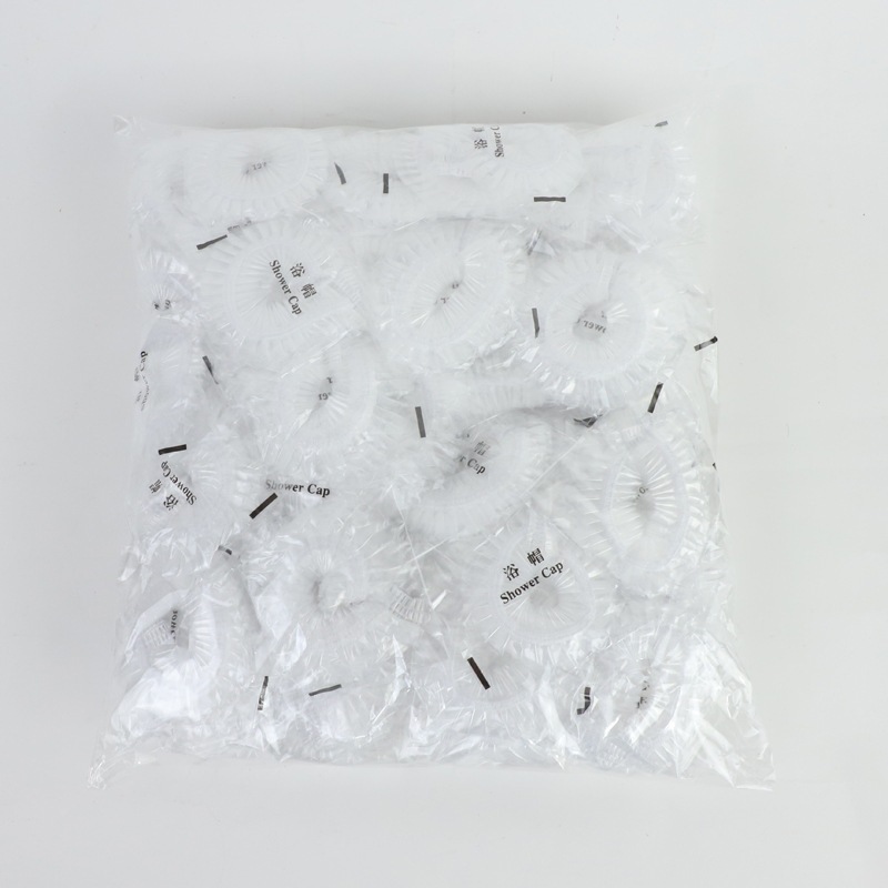 Disposable shower cap hotel room bag thickened shower cap beauty salon hair dye cap dustproof oil waterproof