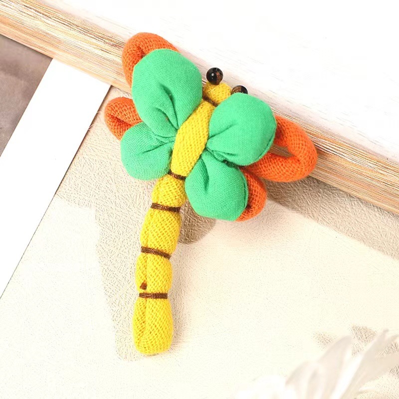 New Fabric Dragonfly Brooch Cartoon Animal Accessories Pendant DIY Cute Japanese Bag Accessories Accessories