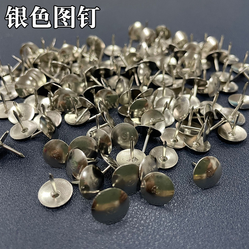 Профессиональные металлические булавки оптом, серебряные булавки, круглые гвозди