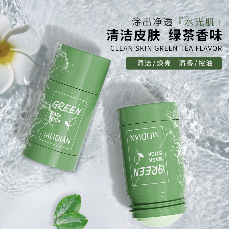 Стик-маска из зеленого чая для очищения кожи, контроль масла