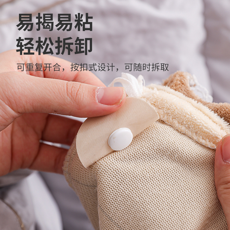Needle-Free Quilt Holder Safety Bed Bed Sheets Buckle Sofa Cushion Quilt Cover Quilt Anti-Run Fixed Buckle Curtain Blackout Artifact