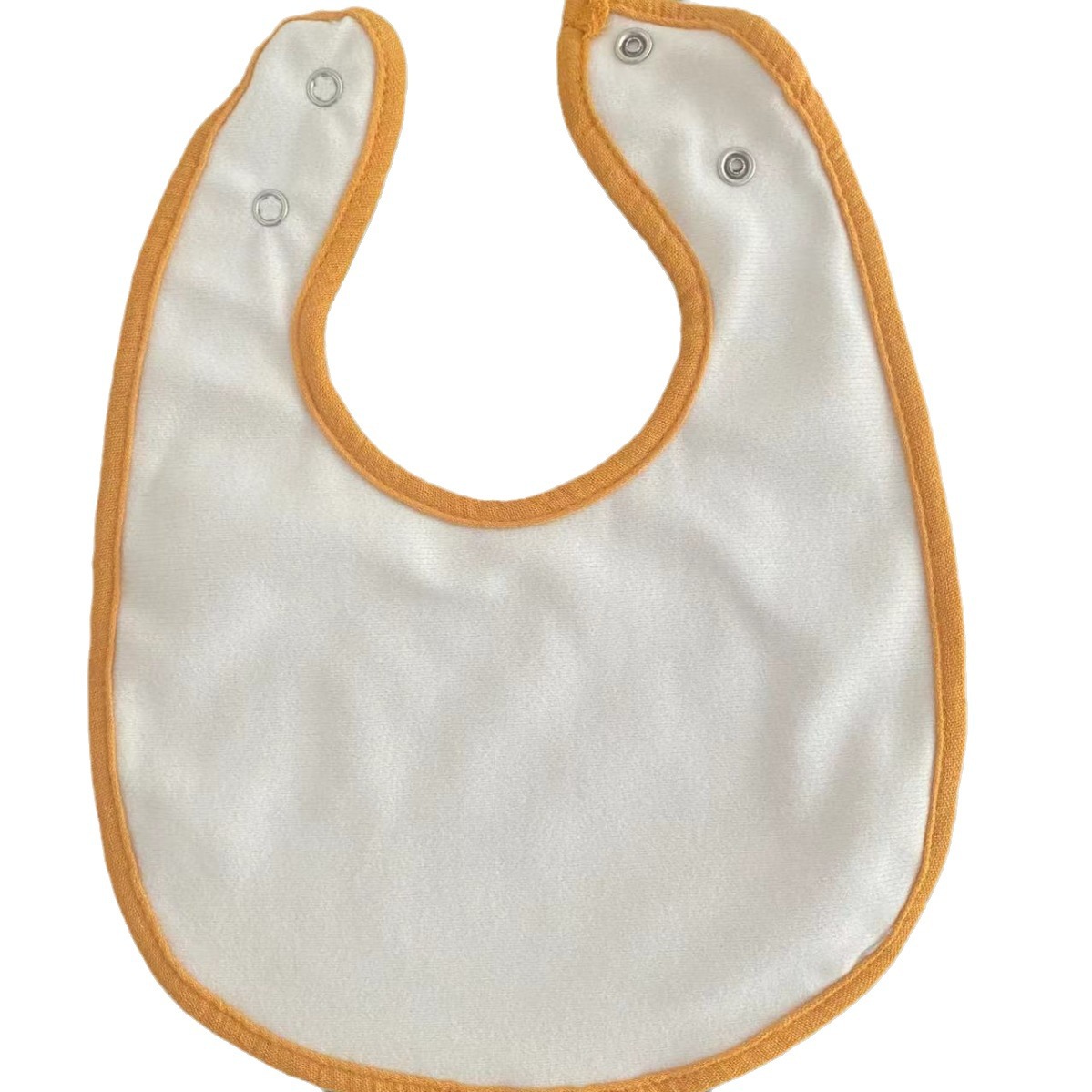 Cross-border explosion U-shaped saliva towel newborn absorbent solid color double crepe cotton gauze bib children's towel