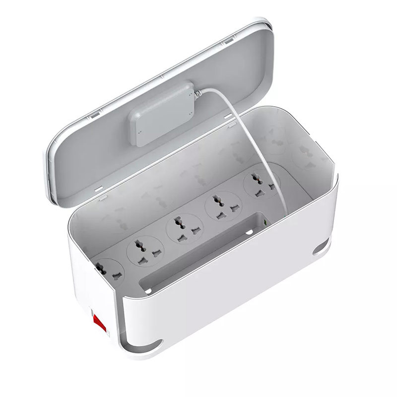 LDNIO smart socket mobile phone wireless charging with storage box switch panel 5-position patch panel 3 USB plug-in