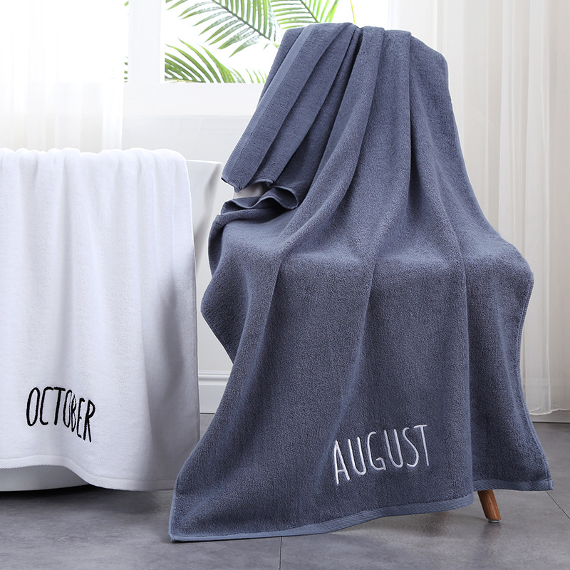 Thickened month bath towel pure cotton adult high quality bath towel gifts can be used as logo