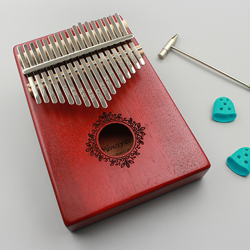 Thumb piano 8-tone 17-tone/21-tone kalimb peach core kalimba piano Rosewood portable musical instrument thumb piano