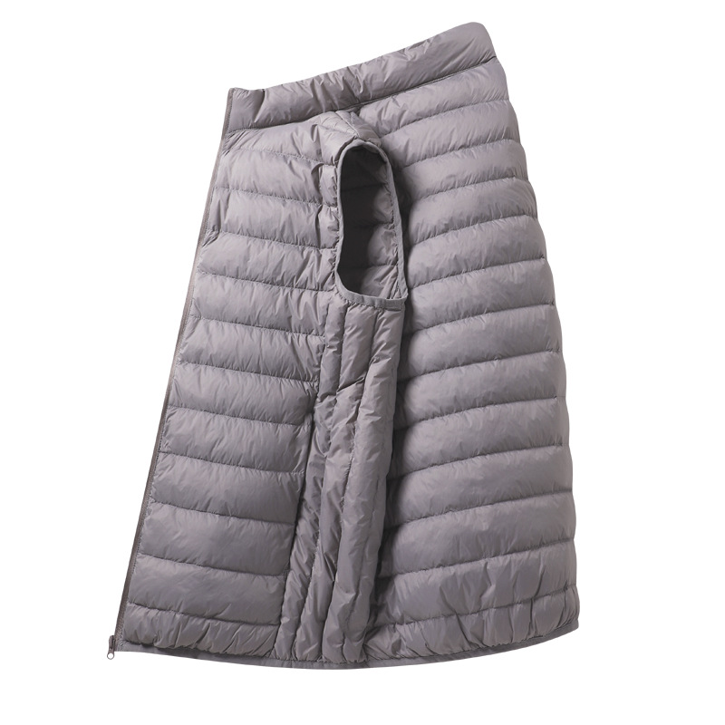 2023 lightweight down vest for men and women couple Winter new lightweight warm waistcoat thin vest for men