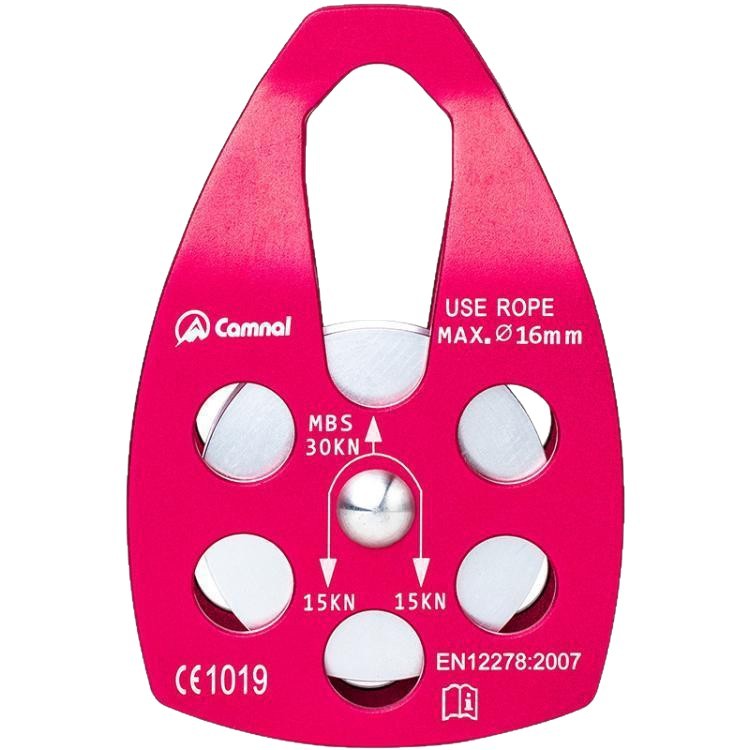 Canle Outdoor Mountaineering Rescue Large Pulley Hoisting Pulley Rock Climbing Rappelling Expansion Transportation Aerial Pulley with Shaft