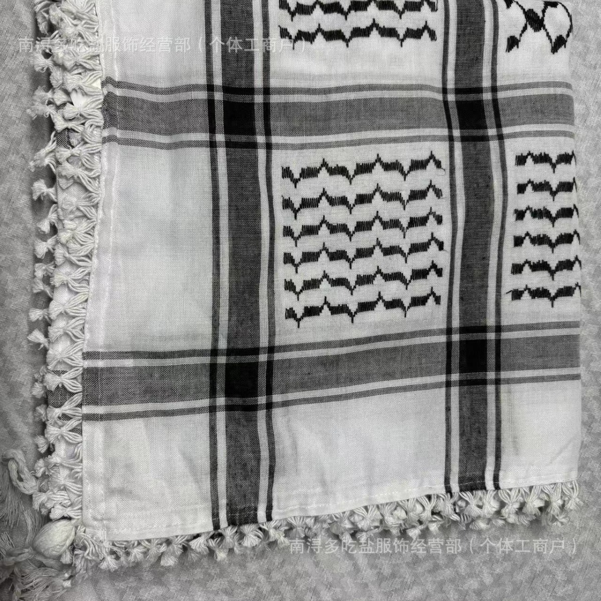 Middle Eastern Arabic Lace Headscarf Jacquard Cotton Ball Red and Black Double Knot Dubai Muslim Scarf Yemeni Embroidery