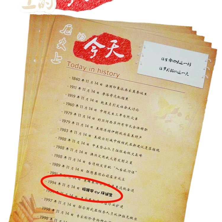 Birthday Newspapers, the Original Newspapers Will Be Released on the Same Day of the Old Birth, the People's Daily, Etc. Commemorative Nostalgia