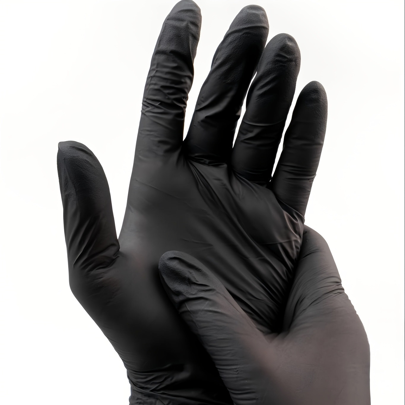 2025 New Cross-Border Dropshipping 50 Pieces of Disposable Black Nitrile Gloves Durable and Waterproof Cross-Border