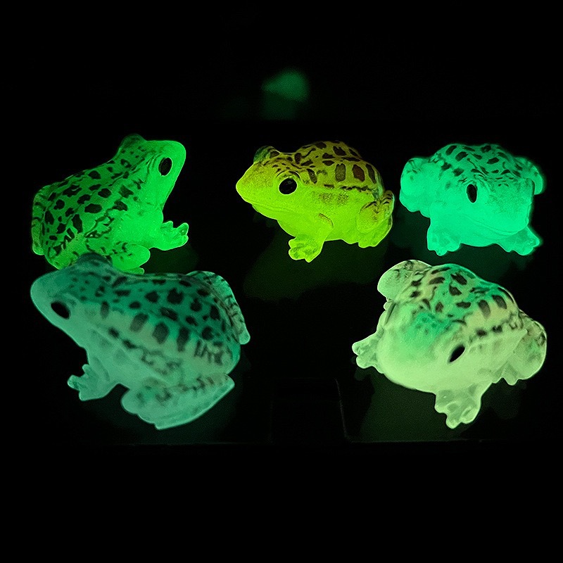Cross-Border New Product Micro Landscape Creative Luminous Little Frog Toad DIY Landscaping Decoration Accessories Small Ornaments