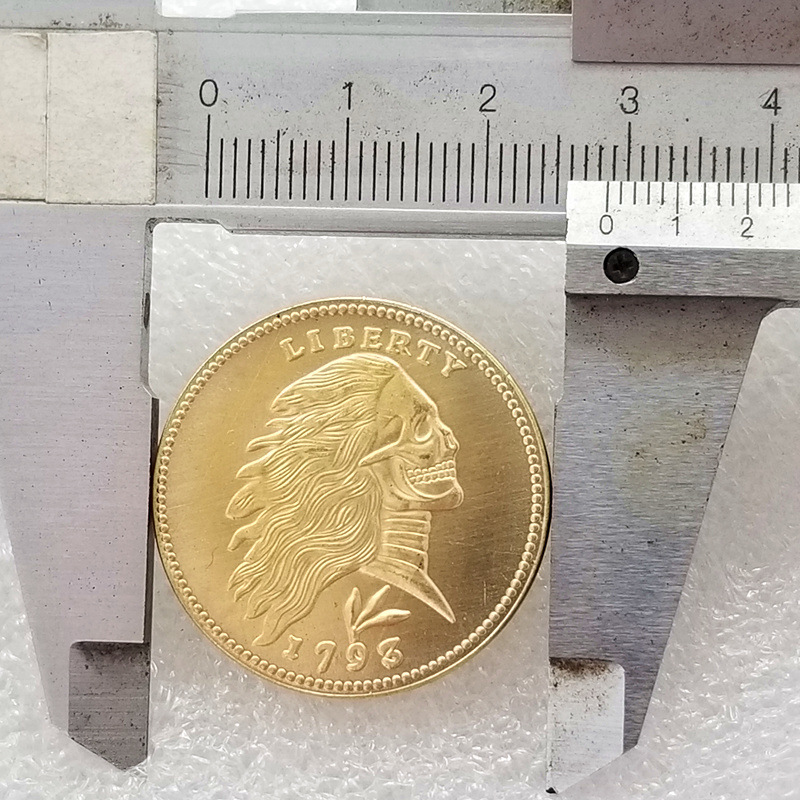 Antique Crafts 1793 Brass Material Wandering Coin # T2048