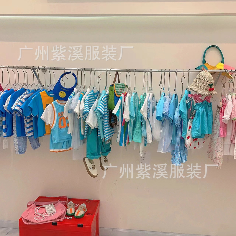 Children's clothing summer pick up girls dress physical store stall supply wholesale Huzhou Zhili children's clothing tail clear goods