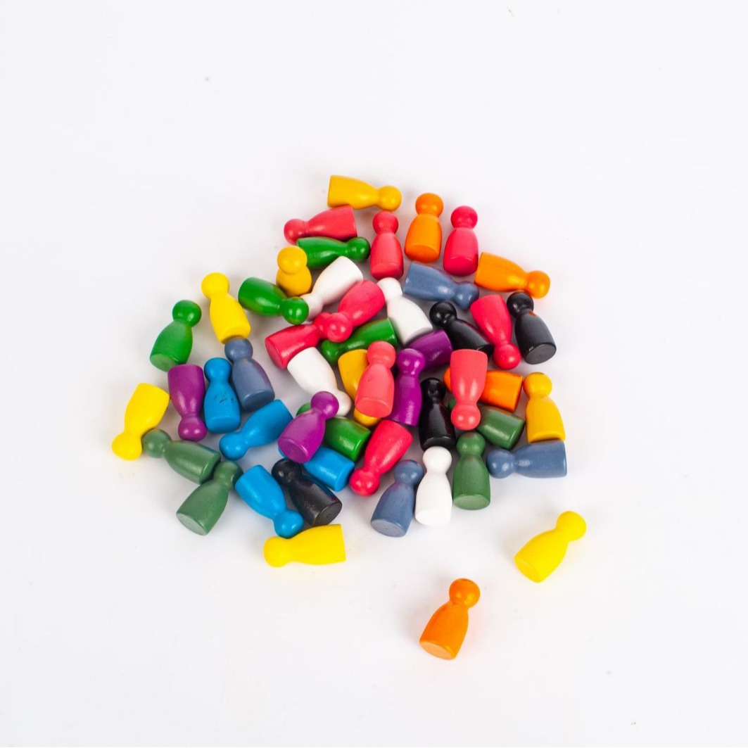 Wooden mibao kakasong chess pieces children's multi-functional solid wood board game chess pieces parent-child interactive checkers humanoid chess pieces