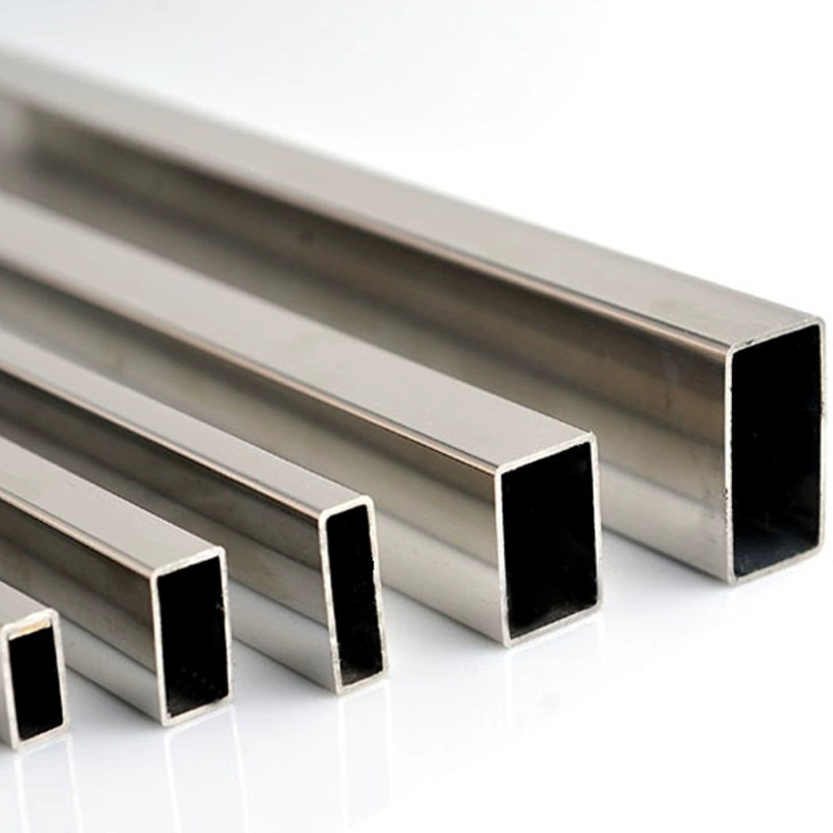 304 Stainless Steel Square Tube Custom Wholesale 6 Meters Long Square Rectangular Flat Tube Brushed Bright Stainless Steel Small Square Tube Manufacturer