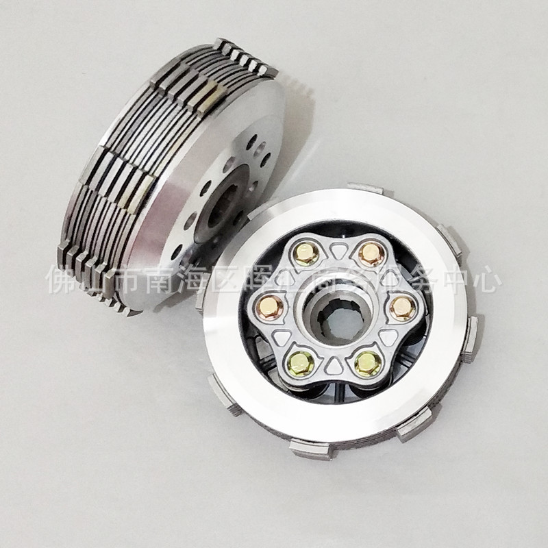 Cross-border manufacturer Zongshen three-wheeled motorcycle accessories small ancient assembly clutch CG200 widened 6 pieces 150FT125