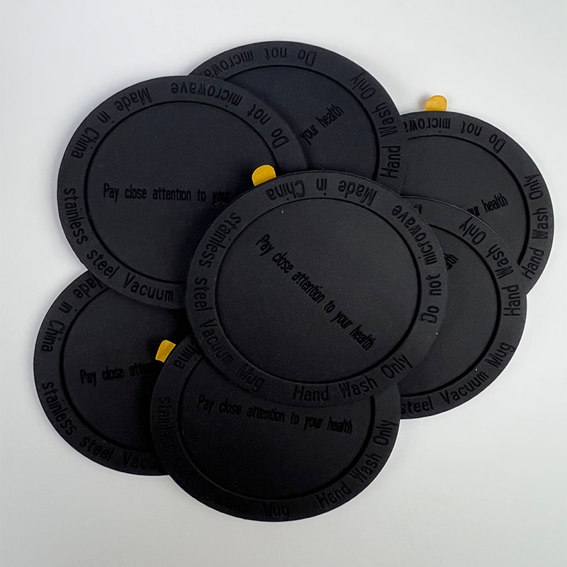 In stock water cup silicone gasket straight Cup round rubber strong self-adhesive plastic cup vacuum cup silicone non-slip mat