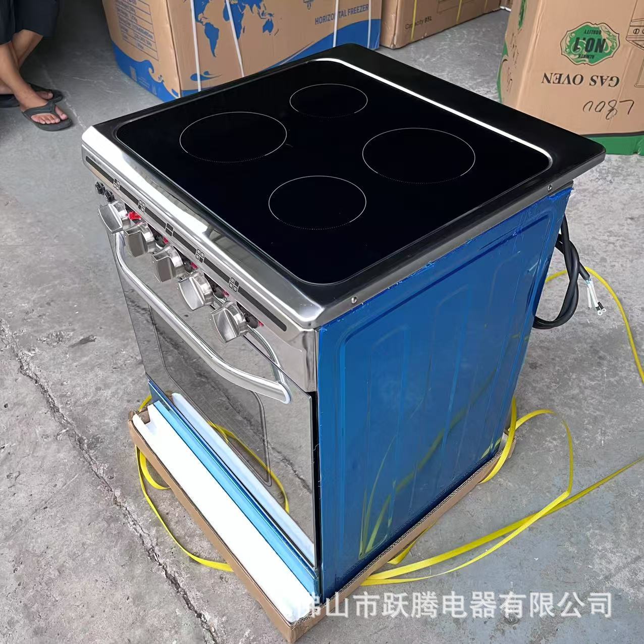 Foreign Trade Export 80 Wide Electric Oven Gas Stove Conjoined Upright with Oven British Standard 4 Electric 1 Piece Dropshipping Oven