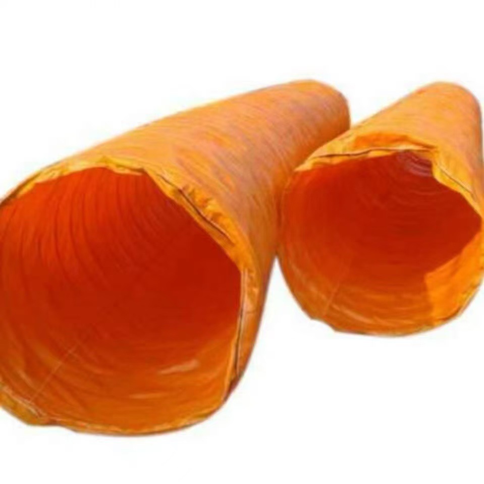 Negative Pressure Air Duct for Mining Tunnels, Zipper-Type Air Duct, Pvc Negative Pressure Air Duct Fabric, Expandable Air Duct