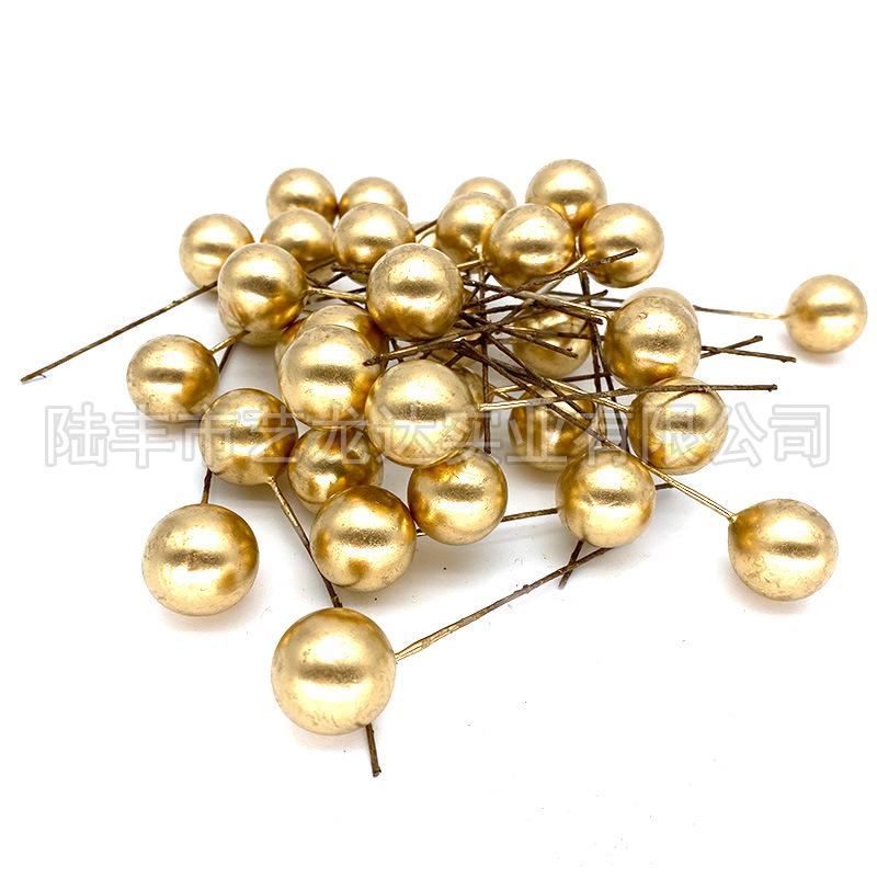 Christmas Little Red Fruit Small Wreath Accessories Berry Foam Red Fruit Holly Fruit Simulation Red Berry New Year Flower Decoration