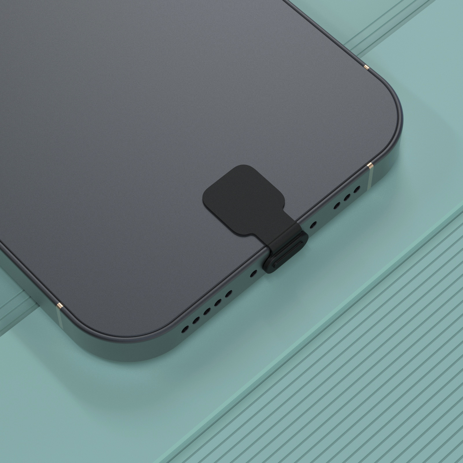 Anti-lost Silicone Dust Plug for Mobile Phone Suitable for Apple Android TYPEC Universal Charging Port Dust-proof and Waterproof Plug