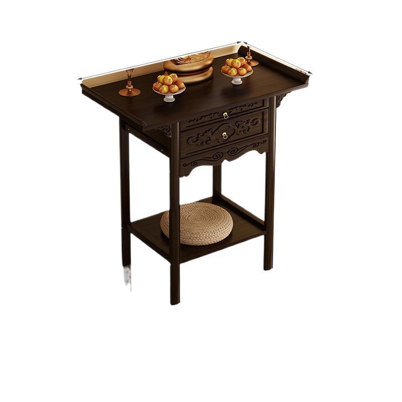 Home Buddhist Niche New Chinese Style Vertical Cabinet Master Cabinet Worship Table Buddha Table Home Fragrant Table Buddha Statues Guan Gong Bodhisattva Worship Table