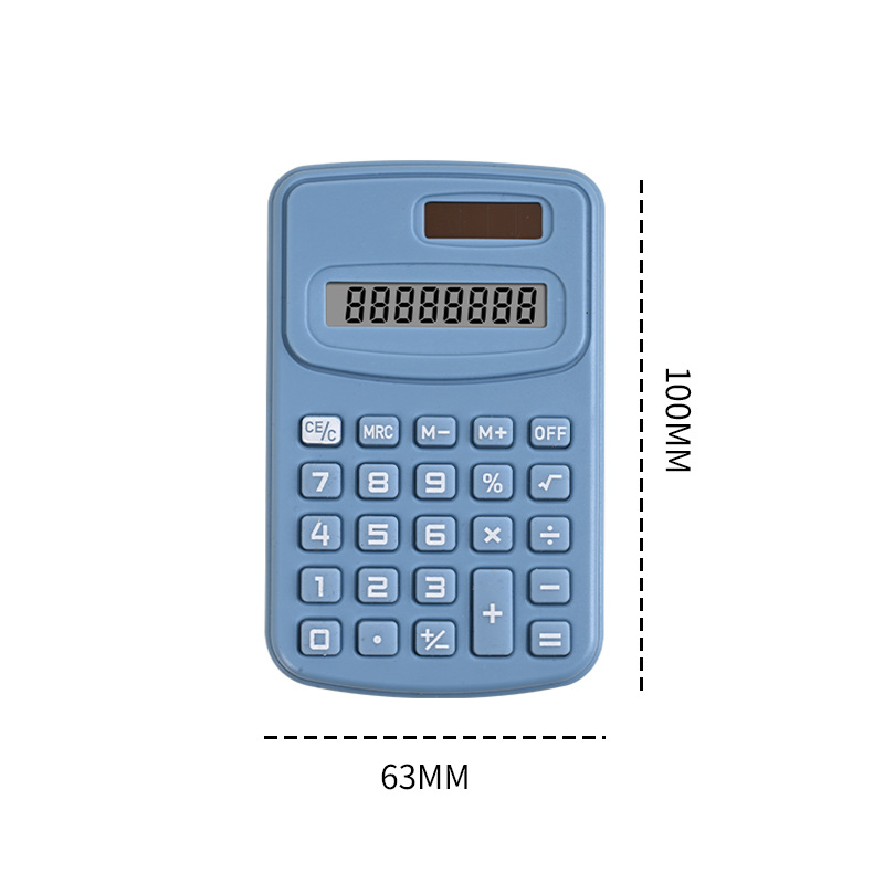 Factory Straight Hair 8-Bit Calculator Primary School Portable Computer Office Accounting Mini Stationery Pocket Calculator
