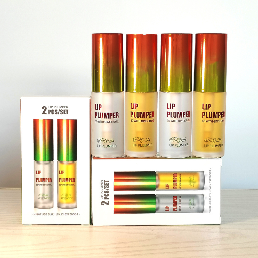 Nageta Plant Lip Plumping Oil Set Ginger Mint Lip Essence Enhances Plumping Temu Popular Variant