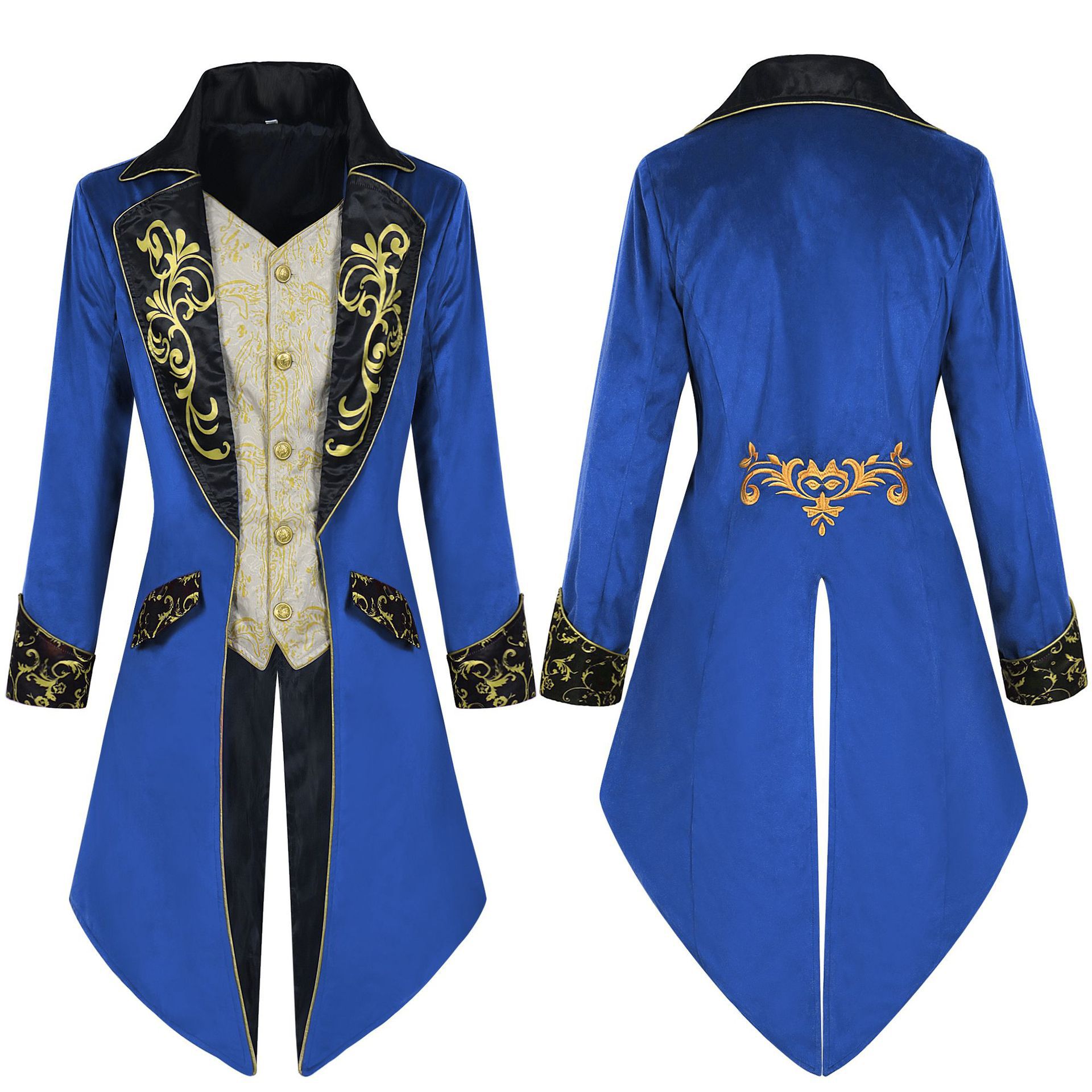 Man Tianyu Original European and American Amazon Men's Steampunk Tuxedo Medieval Gothic Frock Coat