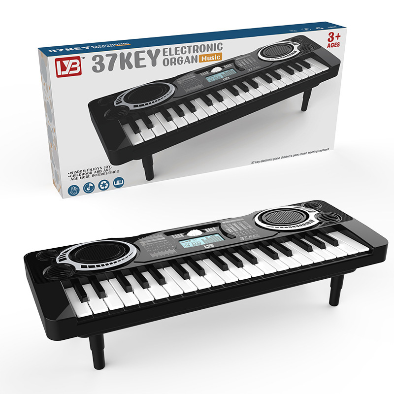 Cross-border children's electronic organ 37 key music piano toys boys and girls beginners musical instruments gift box toys wholesale
