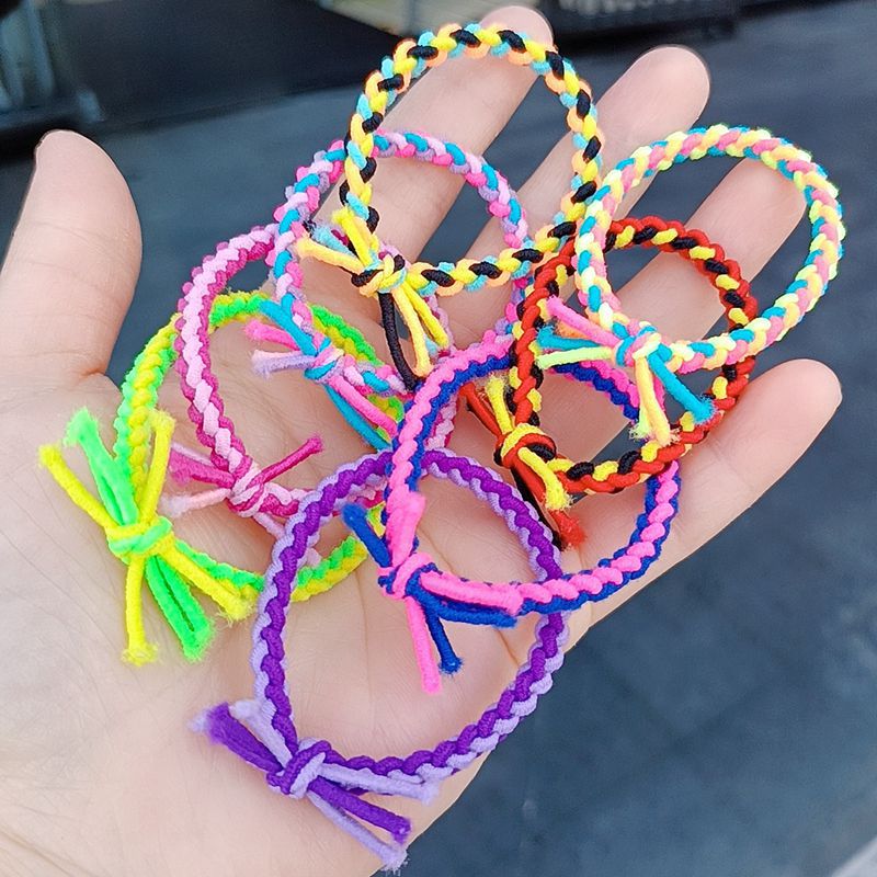 Многофункциональная цветная резинка для волос, чисто ручная работа, закрученный волос, не обернутый, бантик, резинка для волос