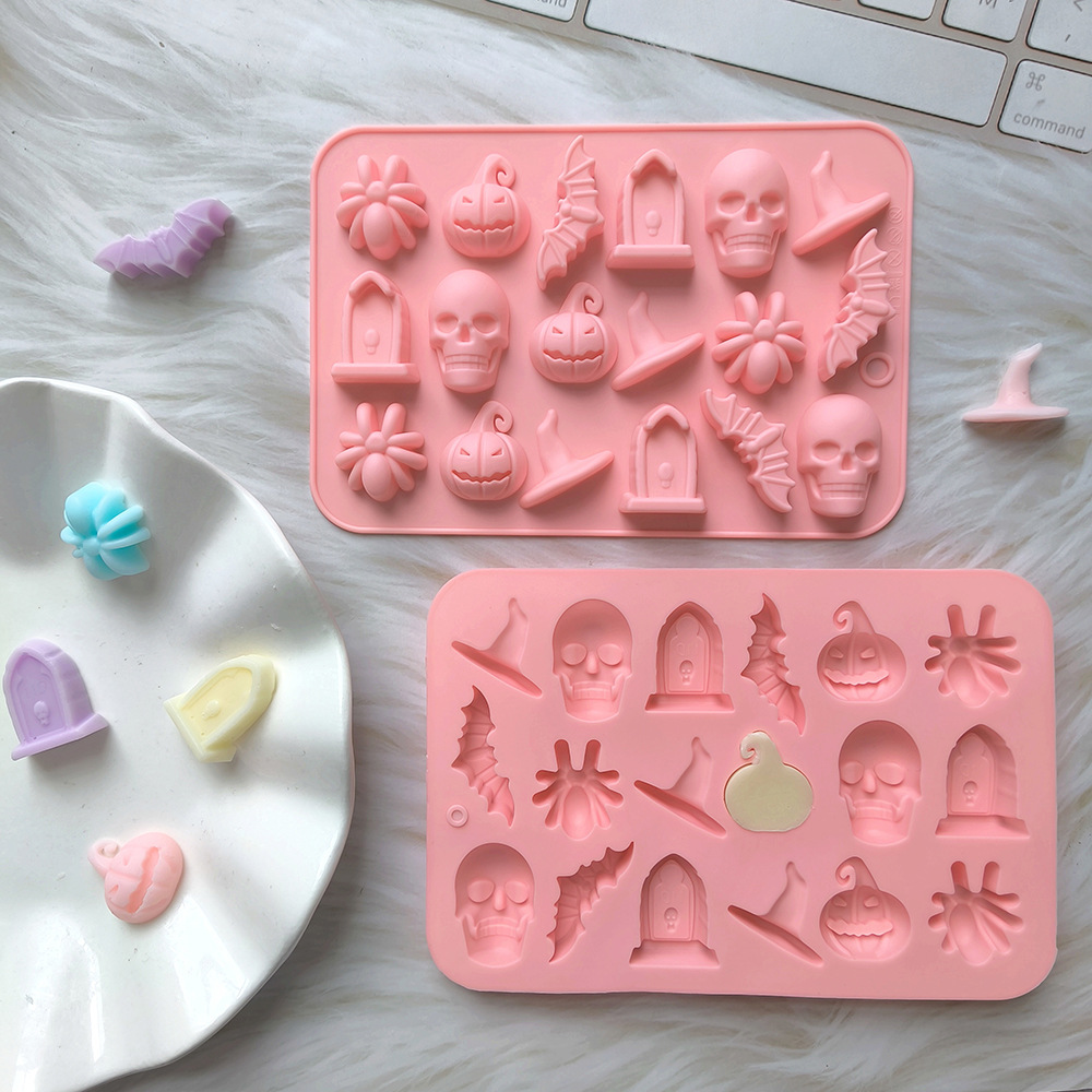 18 ровных хэллоуинских тыквенных шляп 662 силиконовая форма для шоколада DIY конфет печенья торта