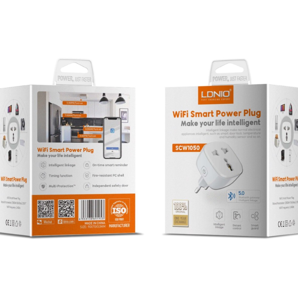 LDNIO graffiti wifi smart home socket mobile phone APP remote European British Bluetooth power socket 16A